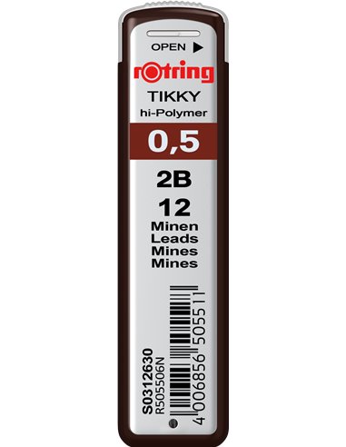 Mine grafit 0.5 2B | Rotring Consumabile cod S0312630