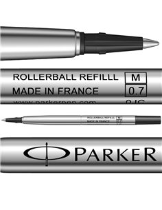 Mina roller Parker black mediu (M)
