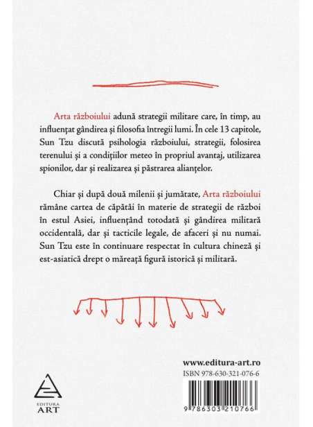 Arta razboiului    - Tzu Sun | Editura Art