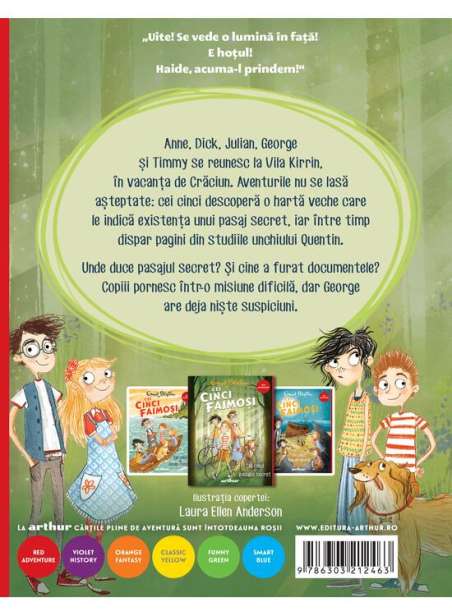 Cei cinci faimoși Vol 2. Cei cinci și pasajul secret - Enid Blyton | Editura Arthur