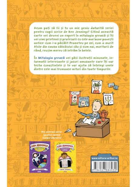 Cartile micului geniu: Mitologia greaca - Ken Jennings | Arthur