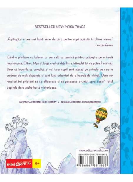 Poptropica 1. Misterul hartii - Krpata Mitch | Editura Grafic