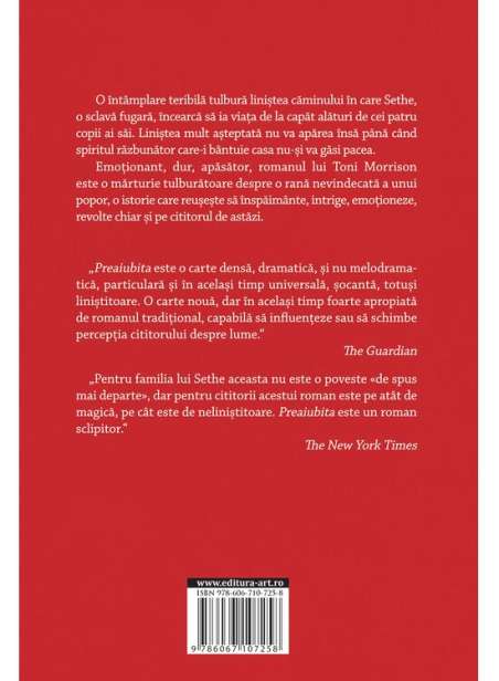 Preaiubita - Toni Morrison | Editura Art