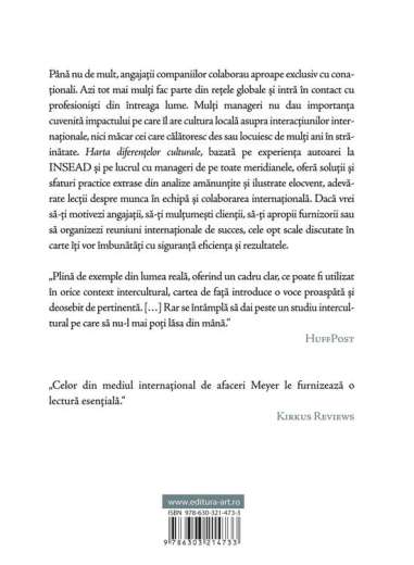 Harta diferențelor culturale - Erin Meyer | Art...