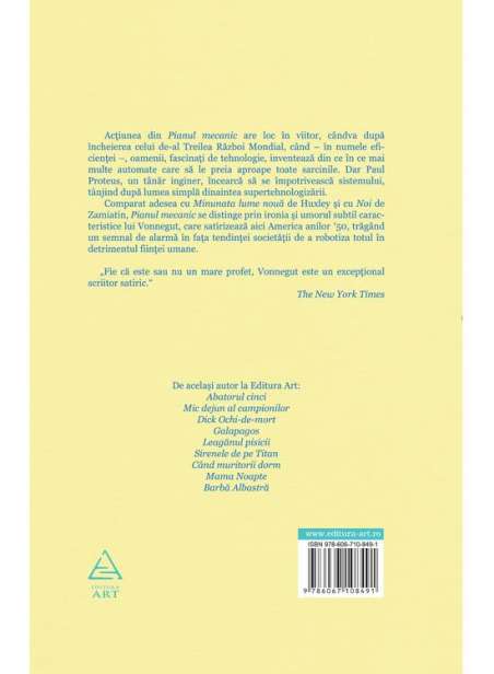 Pianul mecanic - Vonnegut Kurt | Art