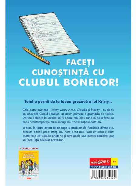 Clubul bonelor Vol 1. Ideea grozavă a lui Kristy - Raina Telgemeier | mini Grafic