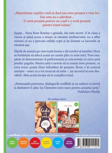 Carnetul de note - Andrew Clements | Arthur...
