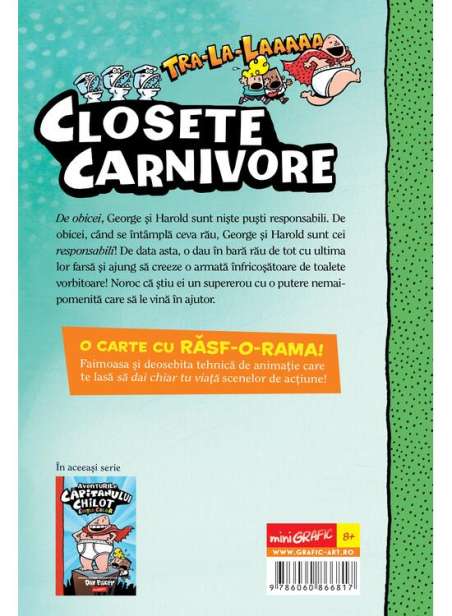 Căpitanul Chilot și Atacul Toaletelor Vorbitoare Vol 2 - Dav Pilkey | miniGRAFIC [Cartonat. Color]