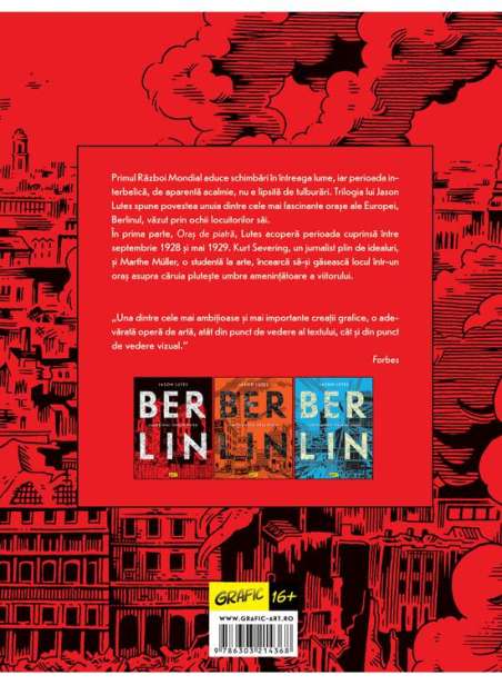 Berlin. Cartea întâi: Oraș de piatră - Jason Lutes | Editura Grafic