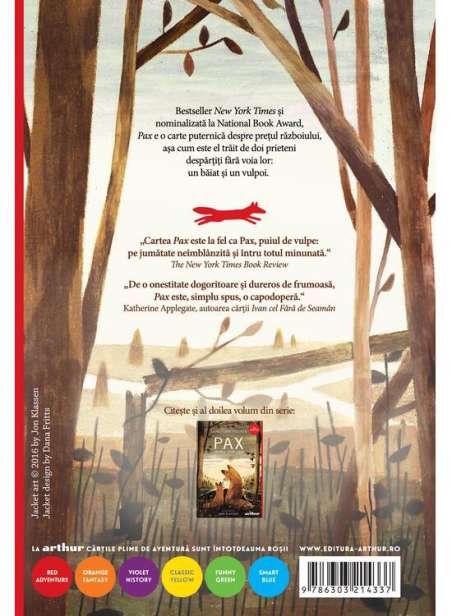 Pax - Sara Pennypacker | Editura Arthur (Red Adventure)