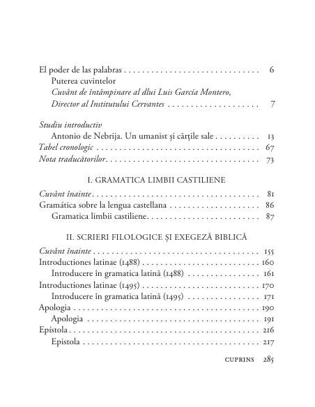 Gramatica limbii castiliene - Antonio Nebrija | Humanitas