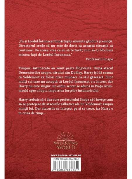 Harry Potter si Ordinul Phoenix .Vol. 5 - J.K. Rowling | Arthur [cartonata]