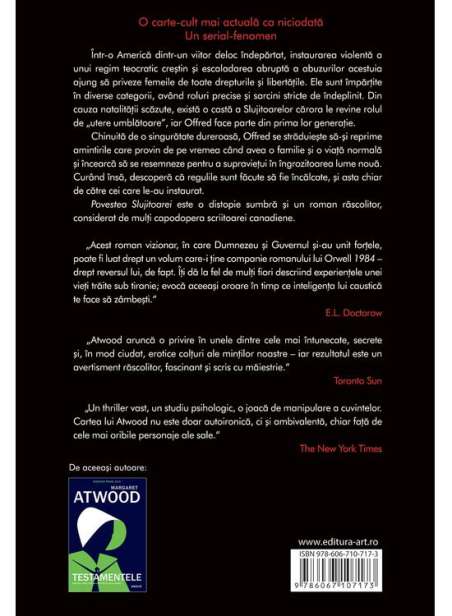 Povestea slujitoarei  - Margaret Atwood | Art [necartonata] [musai]