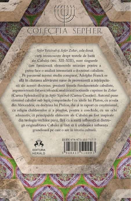 Doctrina Cabalei - Adolphe Franck | Editura Herald