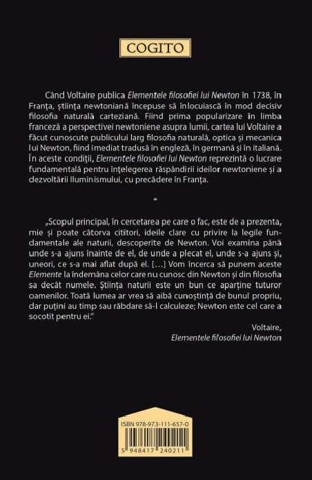 Elementele filosofiei lui Newton - Voltaire | Editura Herald