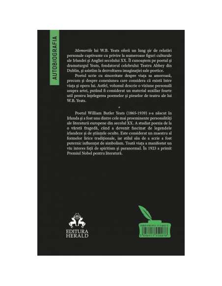 Memorii (Autobiografia) - William Butler Yeats | Editura Herald