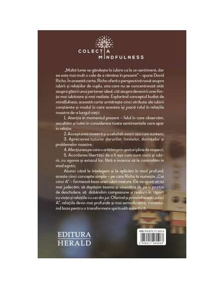 Mindfulness in relatia de cuplu - David Richo | Editura Herald