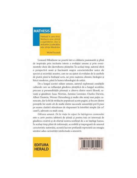 Odiseea umana. De la  viata in copaci la intelegerea cosmosului - Leonard Mlodinow | Editura Herald
