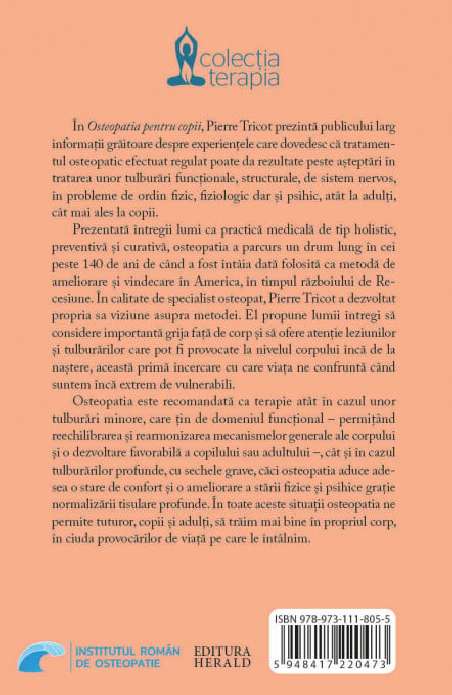 Osteopatia pentru copii - O medicina holistica preventiva si curativa pentru restabilirea sanatatii - Pierre Tricot | Editura He
