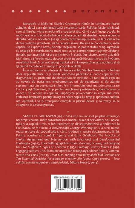 Politica locului de joaca - Stanley I. Greenspan | Editura Herald
