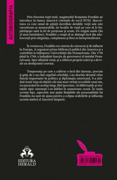 Povestea vietii mele - Benjamin Franklin...