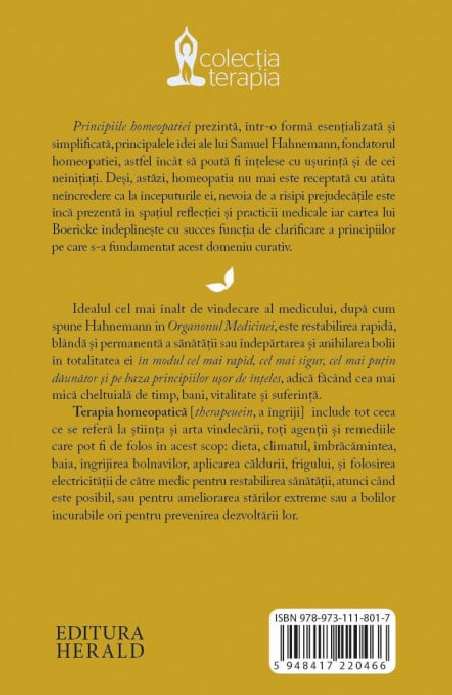 Principiile homeopatiei - William Boericke | Editura Herald