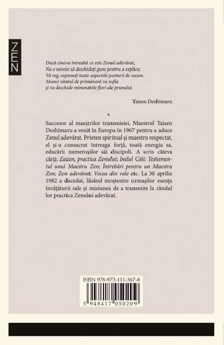 Zen si viata cotidiana - Taisen Deshimaru | Editura Herald