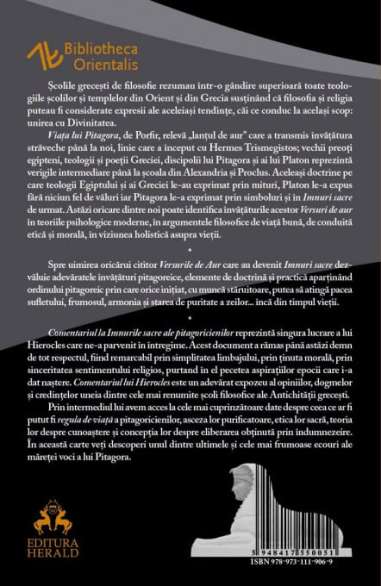 Imnurile Sacre - Pitagora | Editura Herald