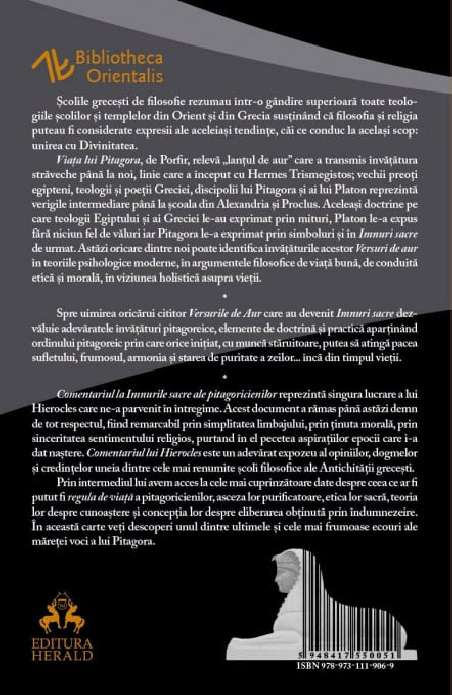 Imnurile Sacre - Pitagora | Editura Herald
