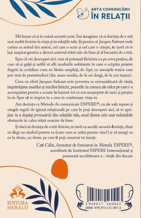 De ce ne este atat de dificil sa fim fericiti? - Jacques Salome | Editura Herald