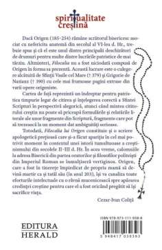 Filocalia lui Origen - Origen | Editura Herald 2