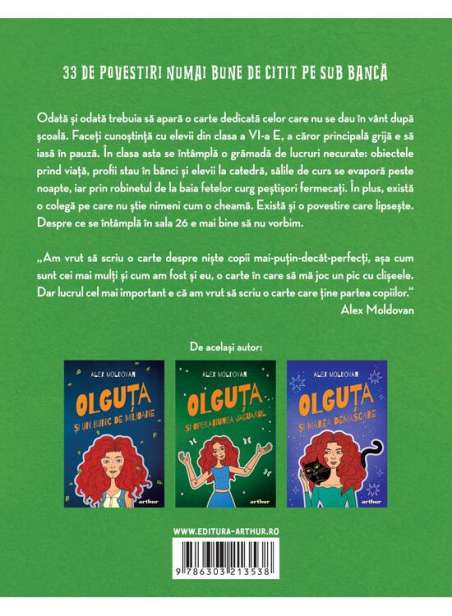 Povestiri de citit pe sub banca - Alex Moldovan | Editura Arthur