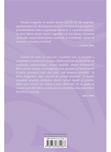 Aproape inteleasa fericire - Casandra Ioan | Cartea Romaneasca [necartonata]