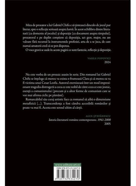 Povestirile lui Cesar Leofu - Gabriel Chifu | Cartea Romaneasca [necartonata]