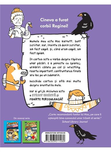 Mac B.: Micul spion (3): Un meci strict secret - Mac Barnett | Arthur [cartonata]