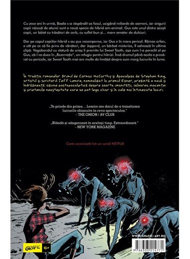 Sweet Tooth Vol 1 Iesirea din adancul padurii - Jeff Lemire | Editura Art [cartonata]