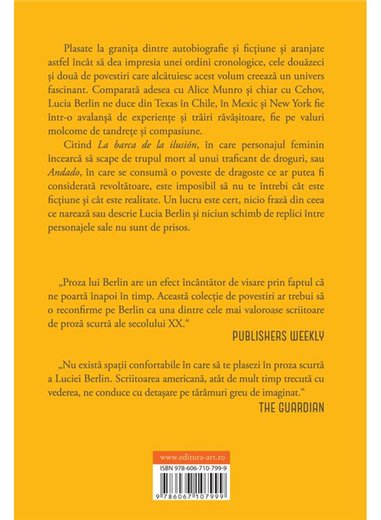 O seara in Paradis - Lucia Berlin | Editura Art [necartonata]