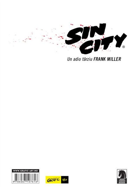 Sin City. Un adio tarziu - Frank Miller | Grafic [cartonata]
