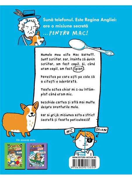 Mac B.: Micul spion (1): Mac sub acoperire - Mac Barnett | Arthur [cartonata]
