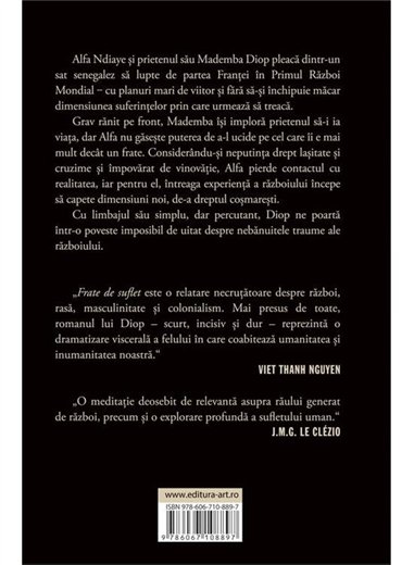 Frate de suflet - David Diop | Editura Art [necartonata]