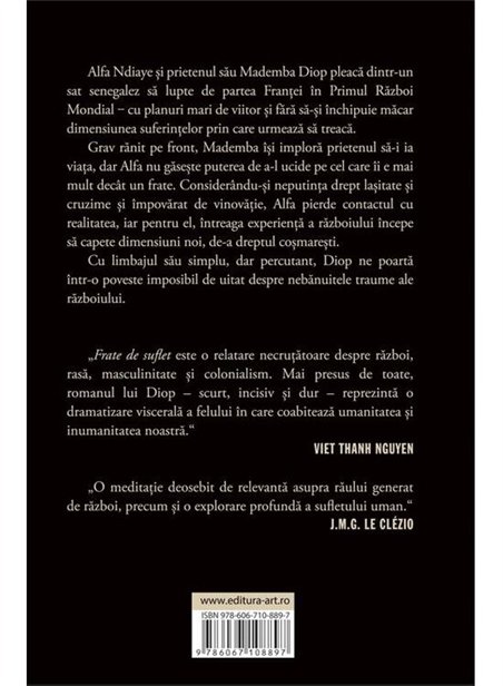 Frate de suflet - David Diop | Editura Art [necartonata]
