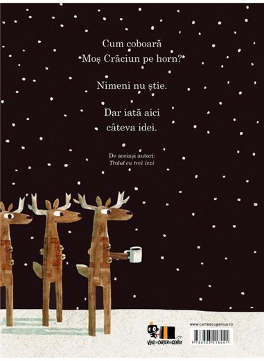 Cum coboara Mos Craciun pe horn? - Mac Barnett, Jon Klassen | Vlad si cartea cu Genius [cartonata]
