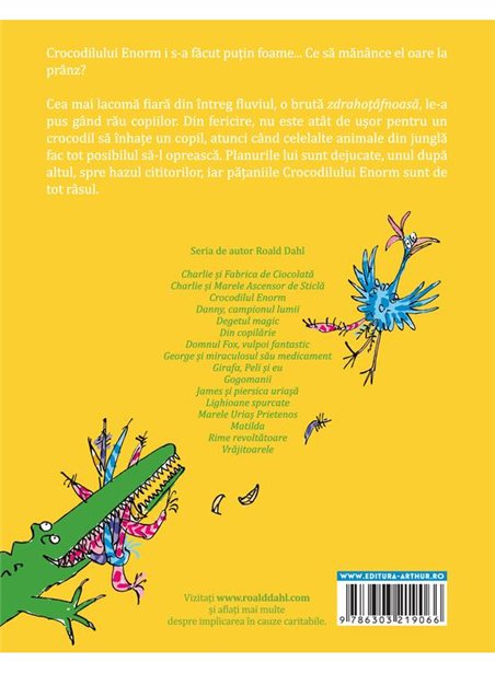 Crocodilul Enorm - Roald Dahl | Arthur [cartonata] format mic