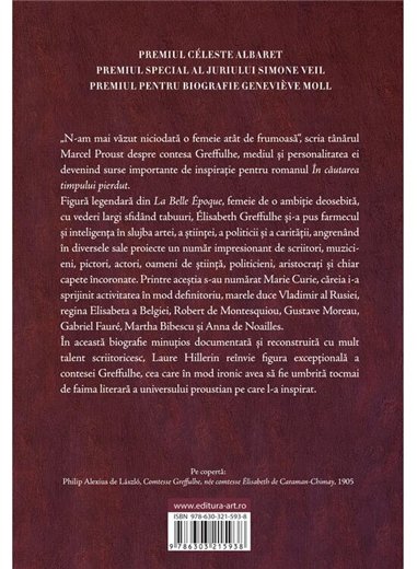 Contesa Greffulhe: Muza lui Proust - Laure Hillerin | Editura Art [necartonata]