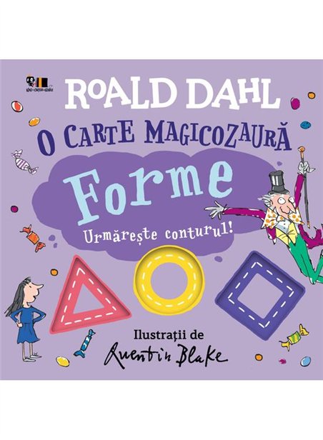 O carte magicozaura. Forme. Urmareste conturul! - Roald Dahl | Vlad si Cartea cu Genius [cartonata]