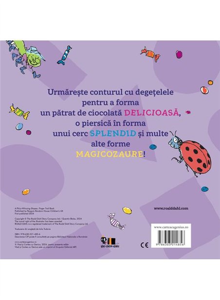 O carte magicozaura. Forme. Urmareste conturul! - Roald Dahl | Vlad si Cartea cu Genius [cartonata]