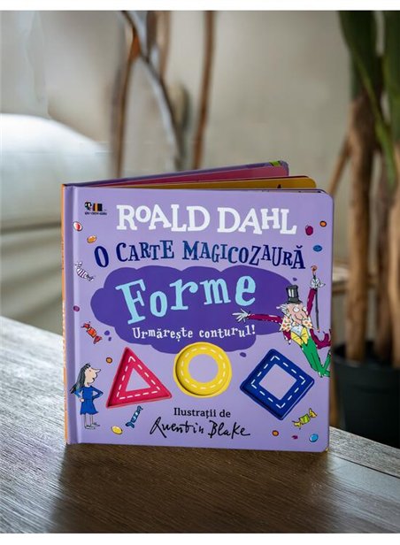 O carte magicozaura. Forme. Urmareste conturul! - Roald Dahl | Vlad si Cartea cu Genius [cartonata]
