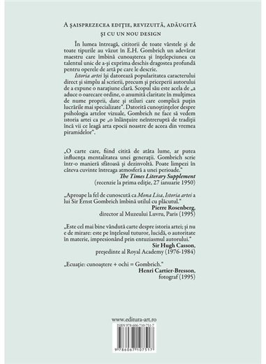 Istoria artei - E. H. Gombrich | Editura Art [necartonata]