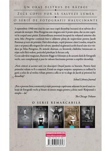 Miss Peregrine 2. Orasul pustiu - Ransom Riggs | Young Art [necartonata]