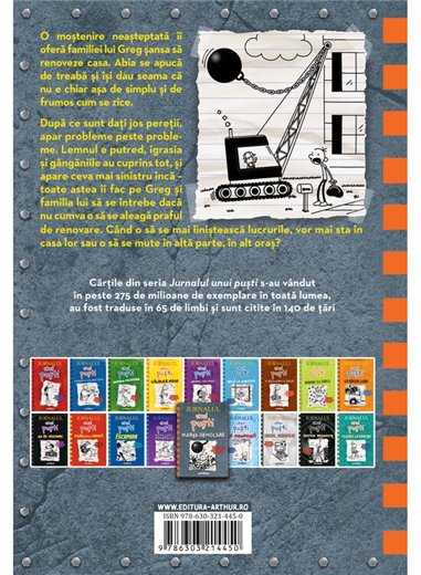 Jurnalul unui pusti 14: Marea demolare - Jeff Kinney | Arthur [cartonata]